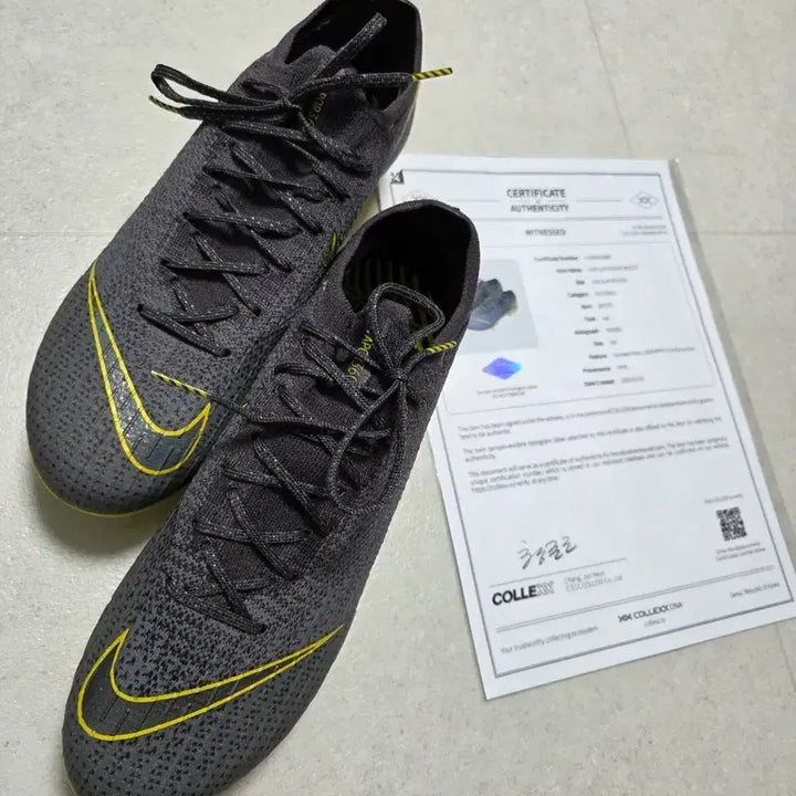 [SOLD OUT] 나이키 머큐리얼 베이퍼12 엘리트 SG 윤석영 지급용 친필싸인 인증축구화