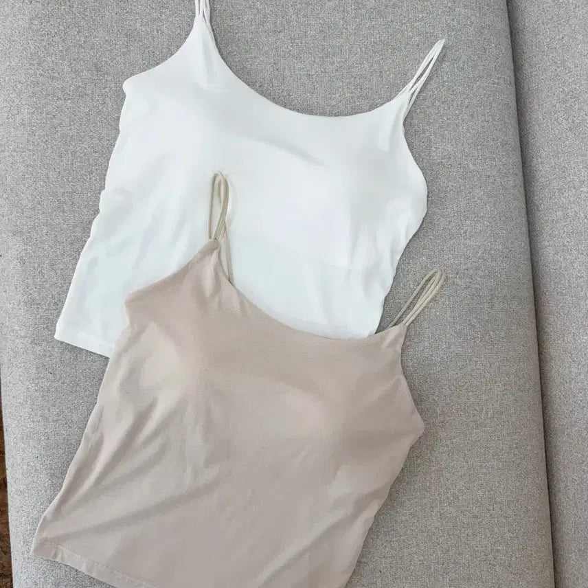 [BUNJANG] Modal Bra Top Sleeveless with Integrated Padding / 교신안함)모달 브라 탑 나시-패드 일체형/부들부들부들