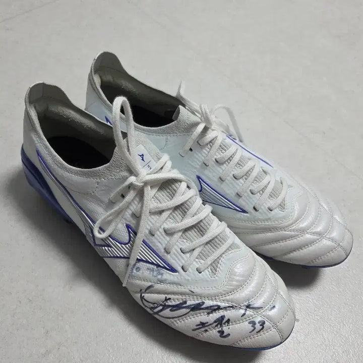 [BUNJANG] Mizuno Morelia Neo III Japan FG Hong Chul Match-Worn Signed Football Boots / 미즈노 모렐리아 네오3 재팬 홍철 실착 친필싸인 축구화