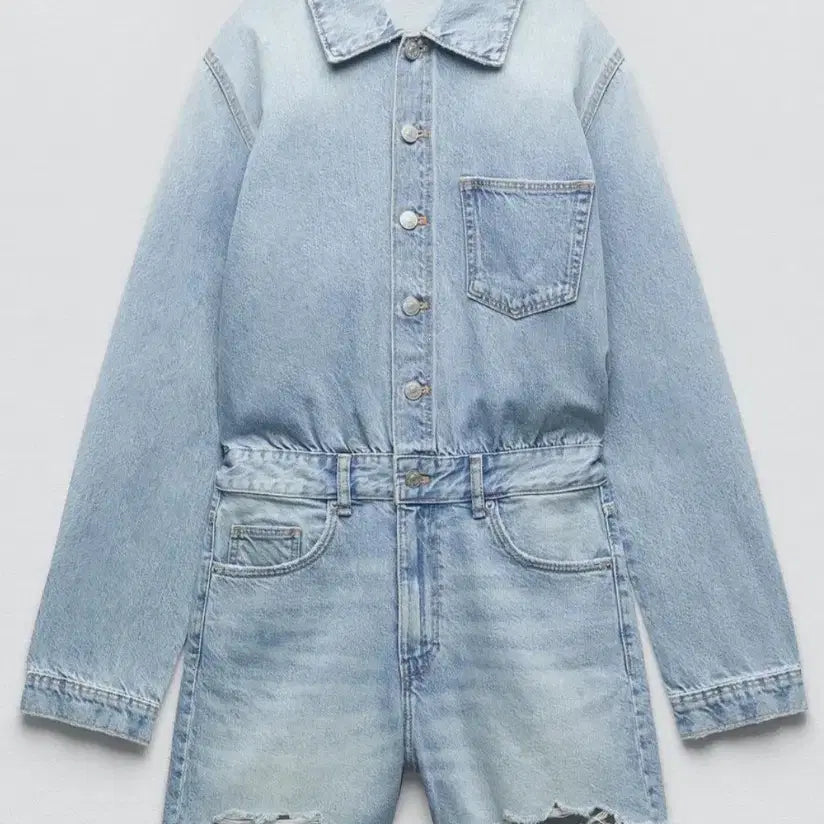 [BUNJANG] ZARA Denim Jumpsuit / <새옷> ZARA_데님 점프수트