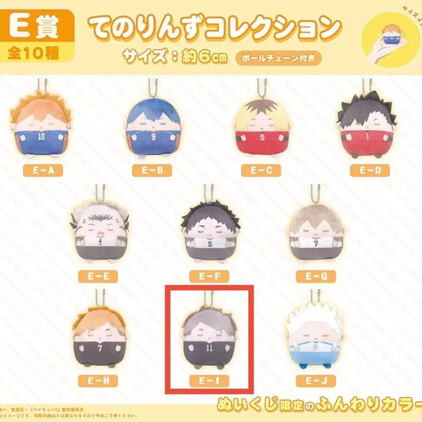 [BUNJANG] Haikyu Miyu Osamu Plush Toy / 하이큐 후와쿠지 E상(미야 오사무)