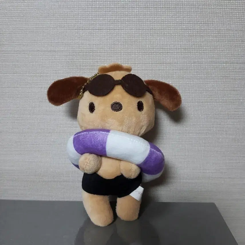 [BUNJANG] Sanrio Pochacco Tanning Beach Doll Keychain / (5월까지 할인)산리오 포차코 태닝 해변 인형 키링 (포챠코)