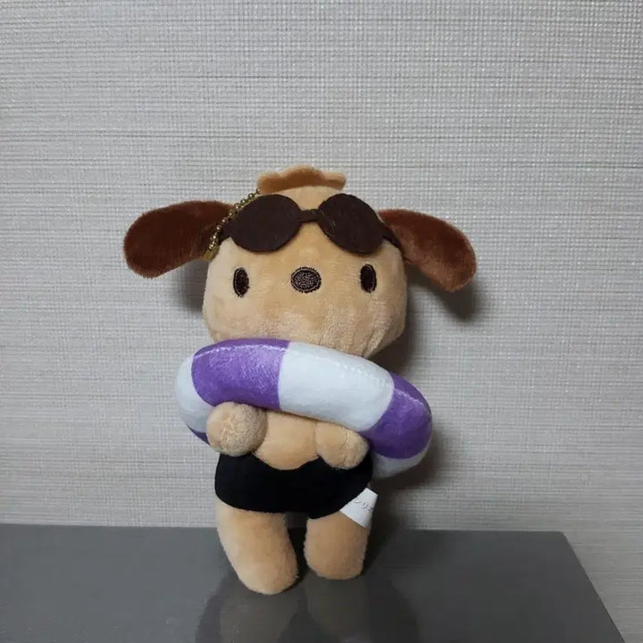 [BUNJANG] Sanrio Pochacco Tanning Beach Doll Keychain / (5월까지 할인)산리오 포차코 태닝 해변 인형 키링 (포챠코)