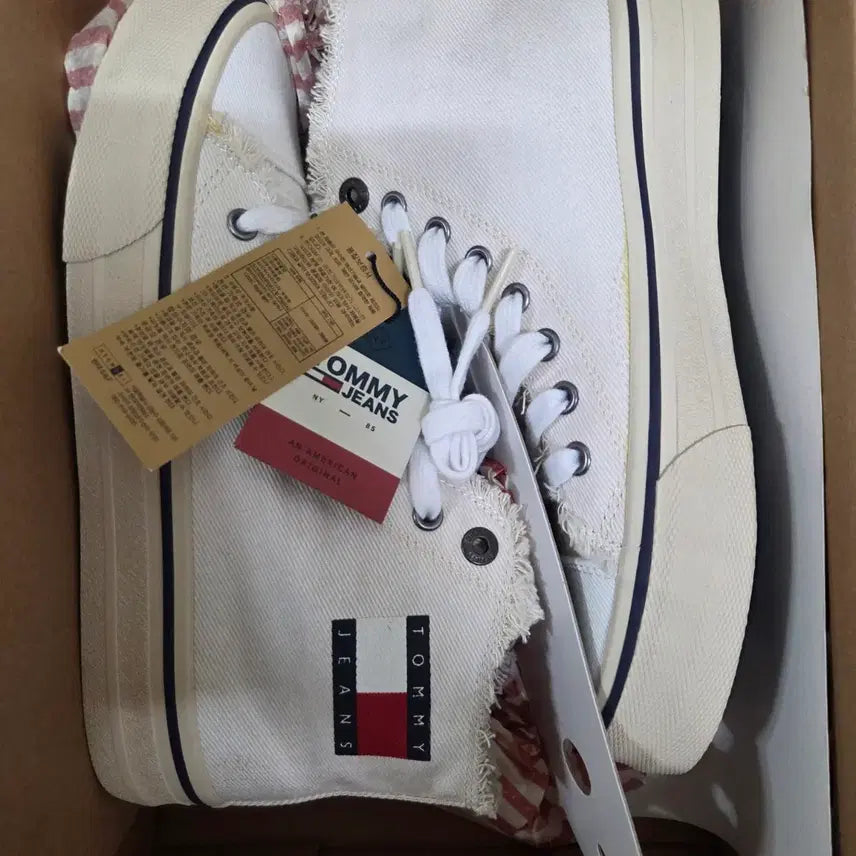 [BUNJANG] Tommy Hilfiger High-Top Sneakers / 토미 하이탑 스니커즈(새상품 미사용)