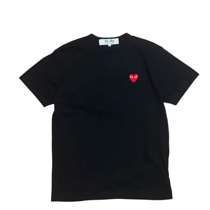 [BUNJANG] Comme des Garçons Play Heart Black Short Sleeve T-Shirt / 꼼데가르송 플레이 하트 블랙 반팔 티셔츠