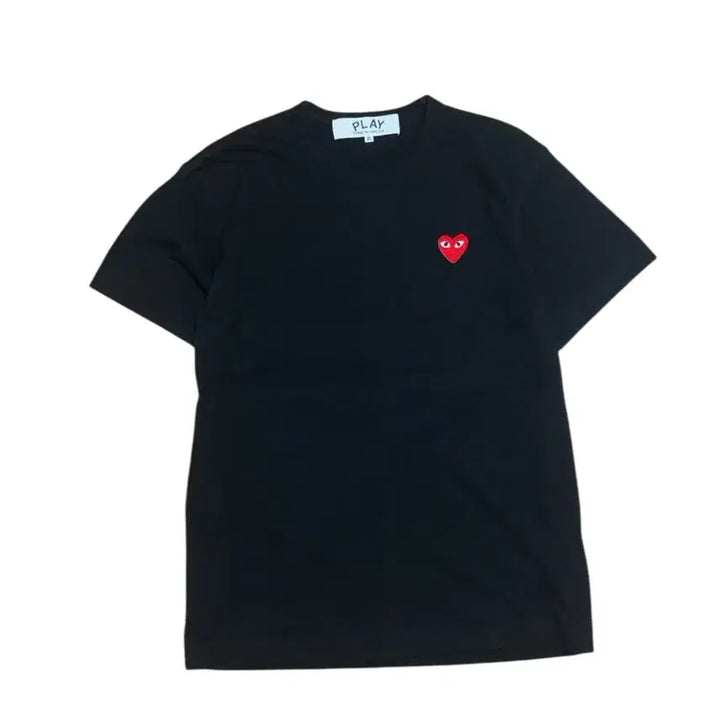 [BUNJANG] Comme des Garçons Play Heart Black Short Sleeve T-Shirt / 꼼데가르송 플레이 하트 블랙 반팔 티셔츠