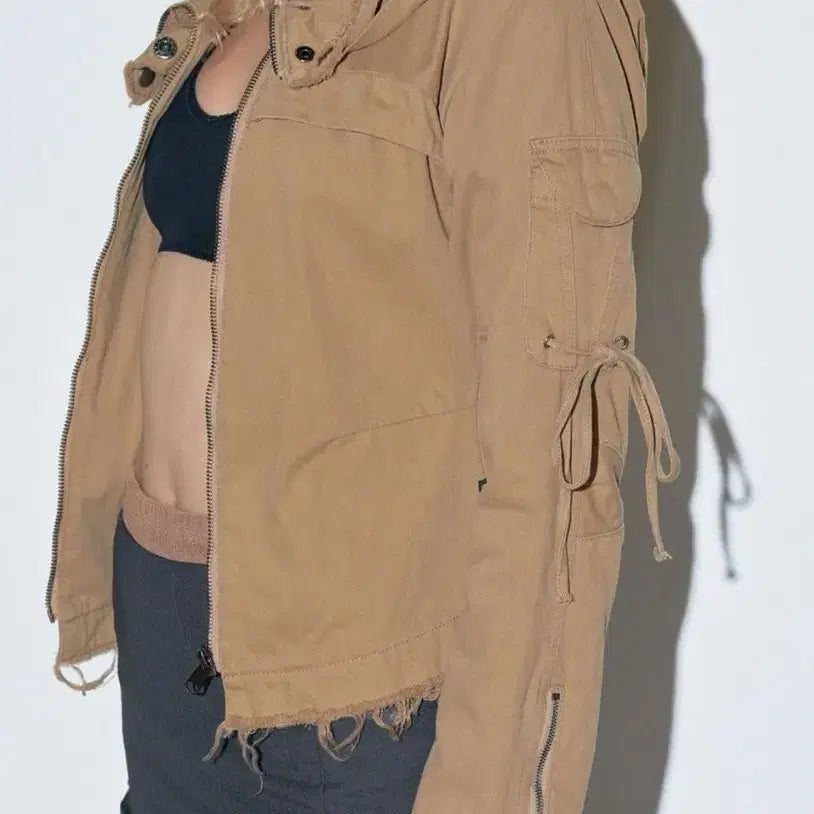 [BUNJANG] Sculptor Low Edge Cotton Jacket Camel / 스컬프터 Low Edge Cotton Jacket Camel