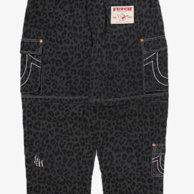 [BUNJANG] True Religion x FAITH Sewn Separate Cargo Pants Leopard Charcoal / [M] 트루릴리젼 x 페치 스웻 세퍼레이트 카고 팬츠 레오파드 차콜