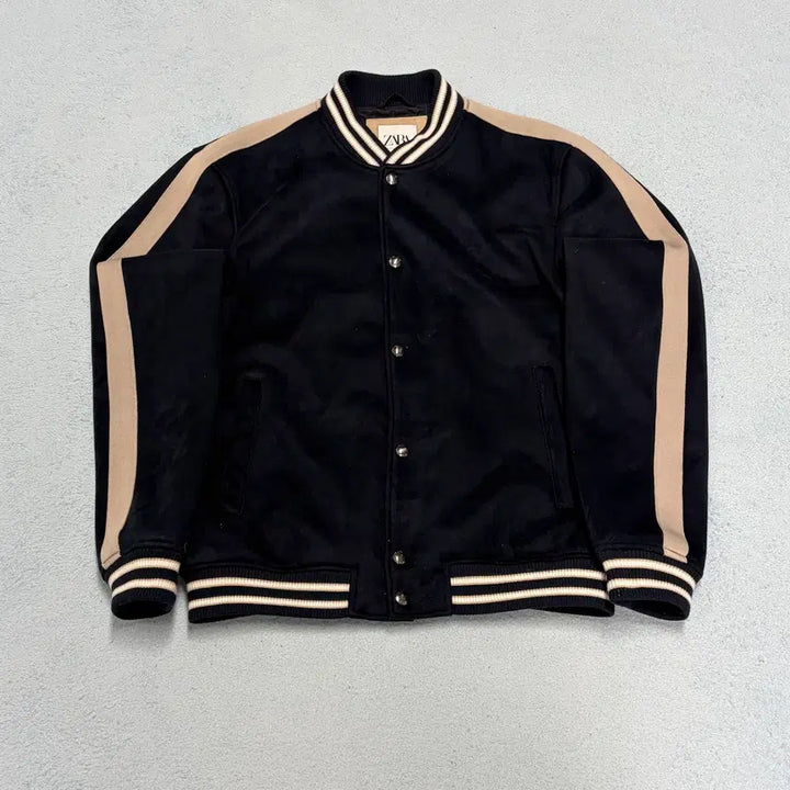 [BUNJANG] ZARA Suede Varsity Jacket Size 100 / 자라 100사이즈 스웨이드 바시티 자켓