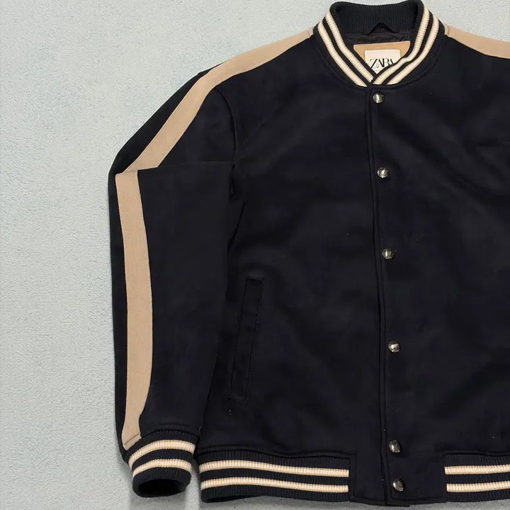 [BUNJANG] ZARA Suede Varsity Jacket Size 100 / 자라 100사이즈 스웨이드 바시티 자켓