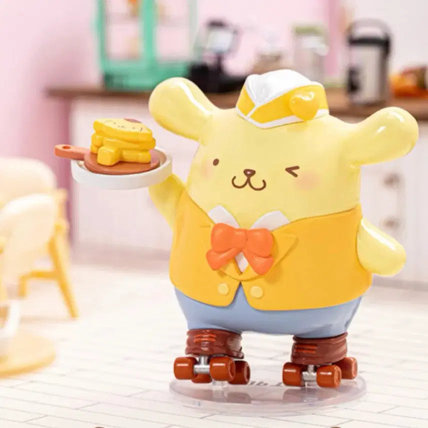 [BUNJANG] Sanrio Pompompurin Roller Skater Chef Figure / (새상품) 폼폼푸린 탑토이 산리오 롤러스케이트 레스토랑 요리 쉐프 피규어