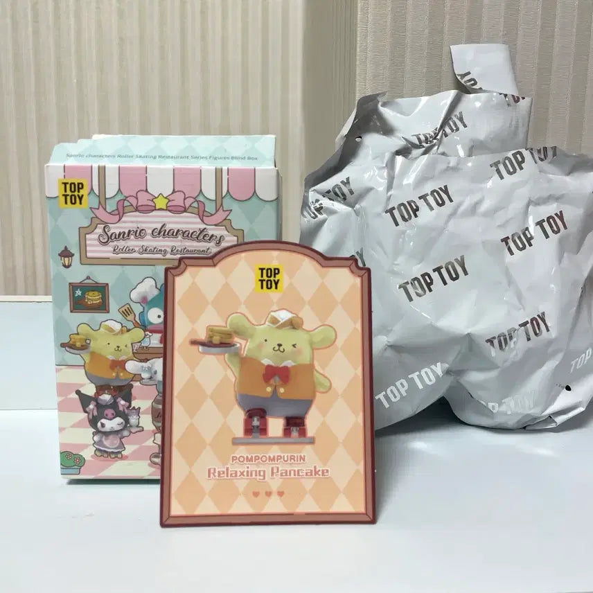 [BUNJANG] Sanrio Pompompurin Roller Skater Chef Figure / (새상품) 폼폼푸린 탑토이 산리오 롤러스케이트 레스토랑 요리 쉐프 피규어