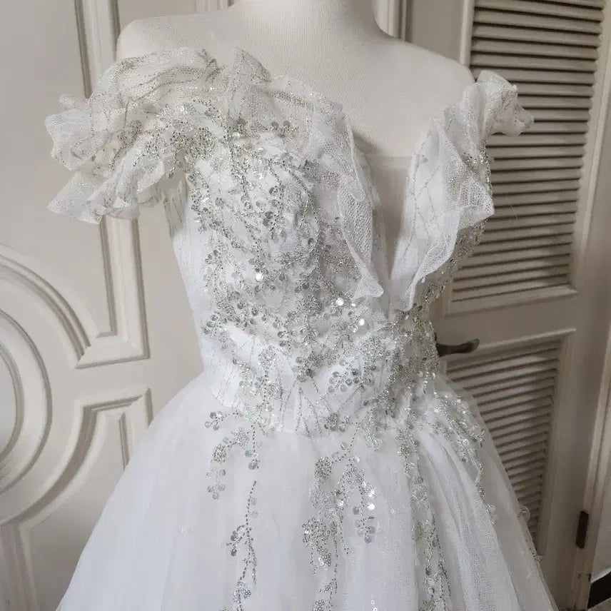[BUNJANG] Wedding Dress Rental Set / 풀세트대여)웨딩드레스 졸업사진드레스