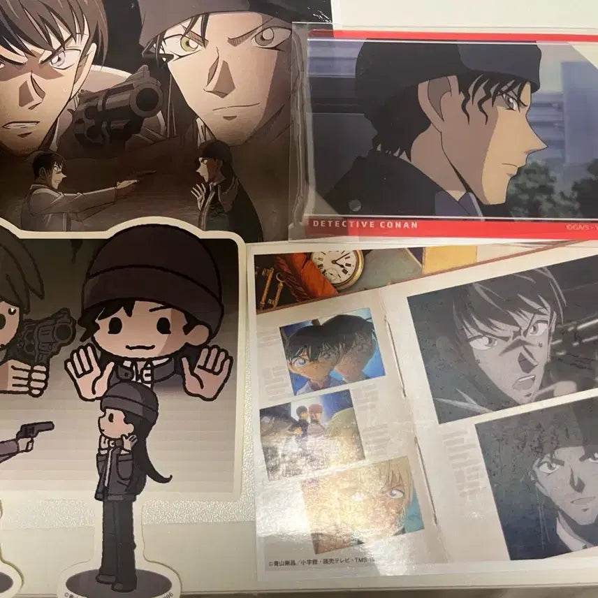 [BUNJANG] Detective Conan Akai Shuichi Sticker Postcard Card Set / 명탐정 코난 아카이슈이치 스티커 엽서 카드 세트