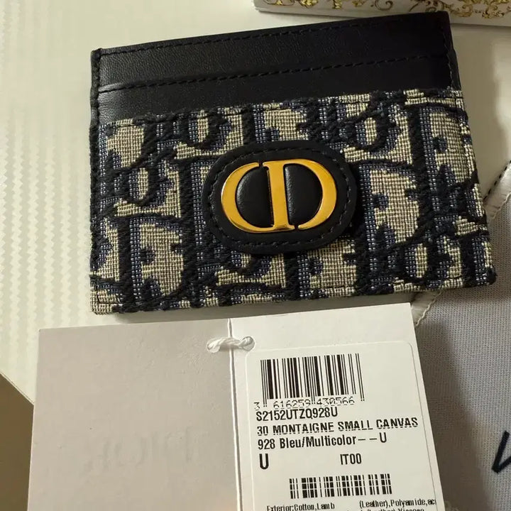 [BUNJANG] Dior 30 Montaigne Card Holder Blue / 디올 카드지갑
