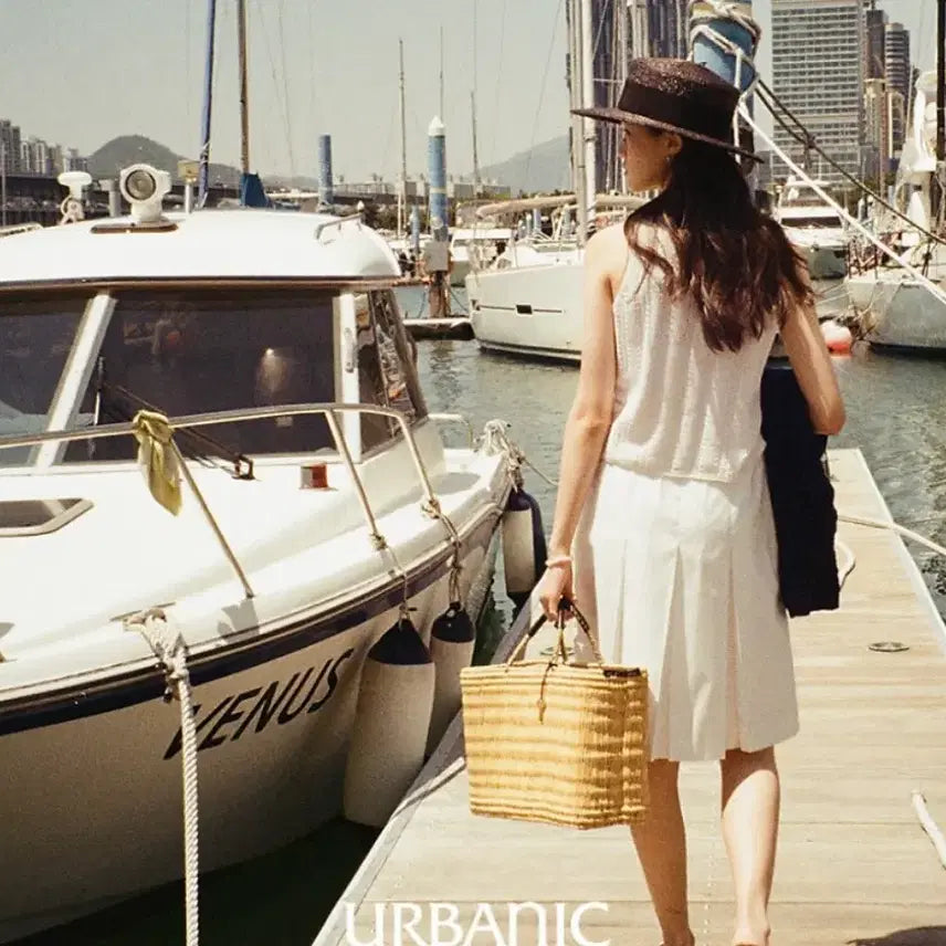 [BUNJANG] Urbanic 30 White Pleated Midi Skirt / urbanic 30 얼바닉 화이트 플리츠 스커트