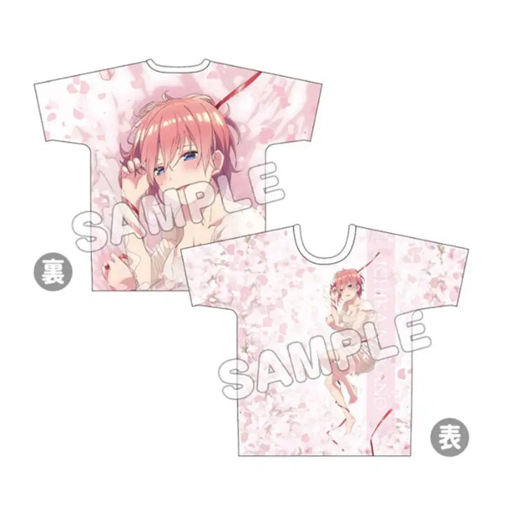 [BUNJANG] The Quintessential Quintuplets Ichika Nakano Full Graphic T-Shirt / 5등분의 신부 풀그래픽 티셔츠 - 나카노 이치카