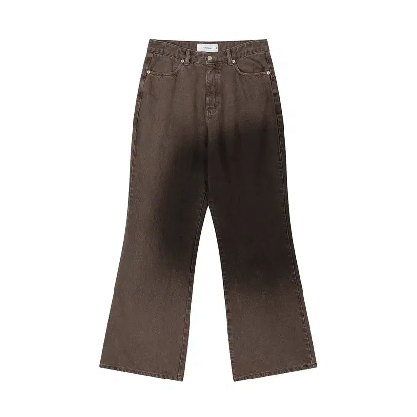 [BUNJANG] Waviness 23FW Ombre Brown Flare Pants / 웨이비니스 엠티 그라데이션 플레어 팬츠 옴브레 브라운 2