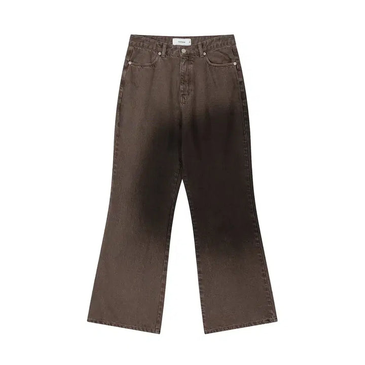 [BUNJANG] Waviness 23FW Ombre Brown Flare Pants / 웨이비니스 엠티 그라데이션 플레어 팬츠 옴브레 브라운 2