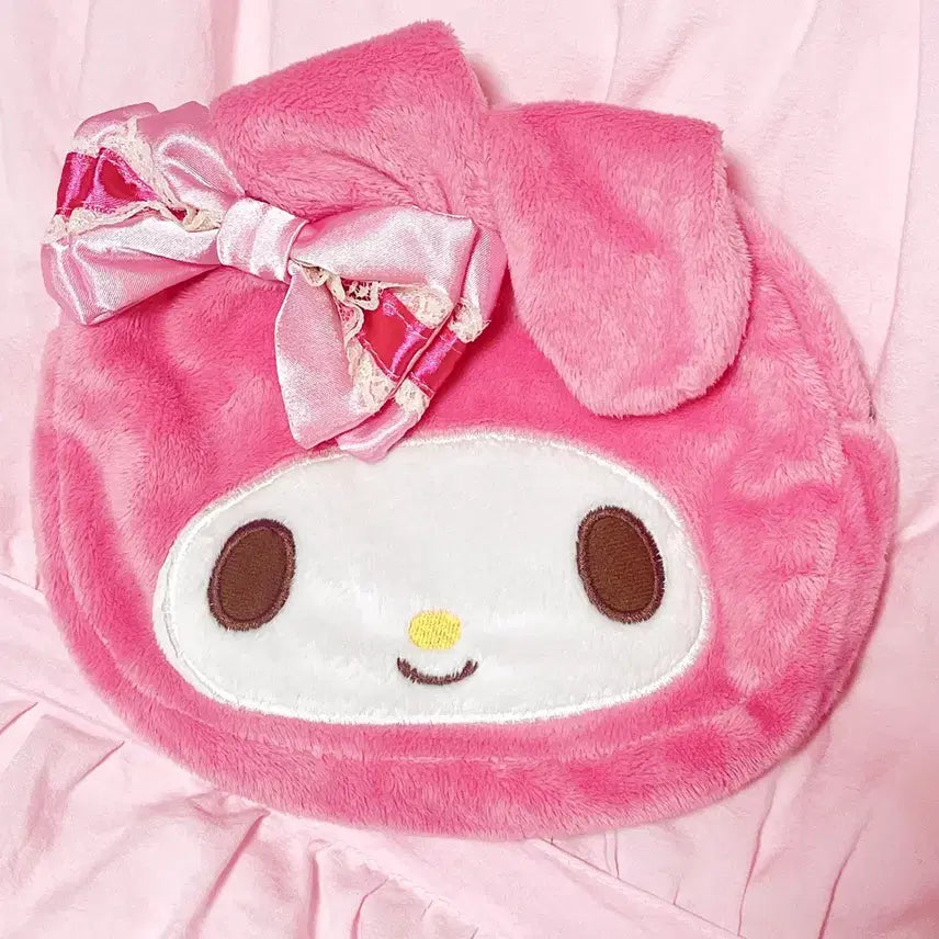[BUNJANG] Sanrio My Melody Pink Ribbon Pouch Hime Gyaru / 산리오 마이멜로디 핑크 리본 파우치 히메 갸루