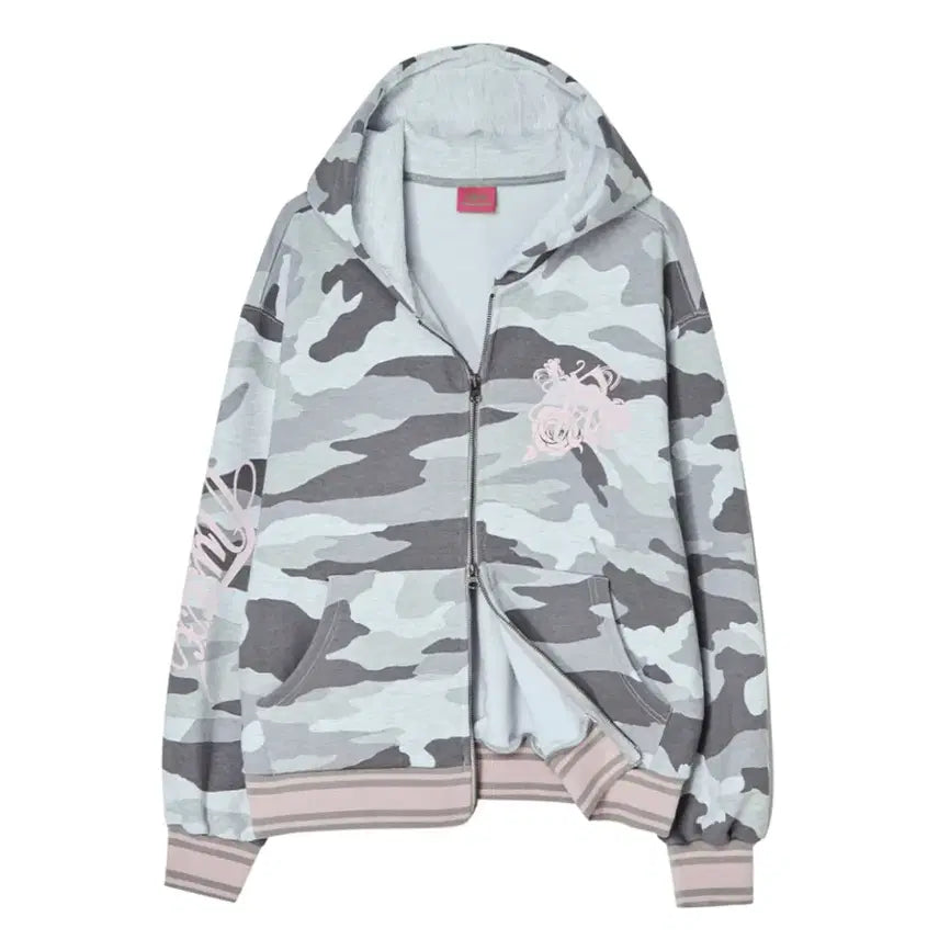[BUNJANG] NYX Camo Hooded Zip-Up Jacket / 엔와이엑스엑스 카모 후드 집업 무신사 카모 집업