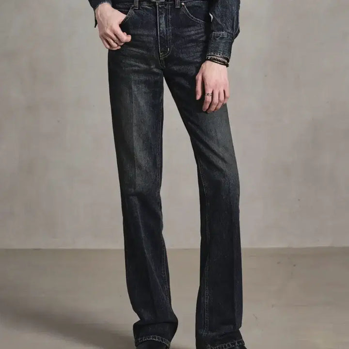 [BUNJANG] Elmundo Akira Deep Blue Jeans / 엘무드 아키라 딥블루 48