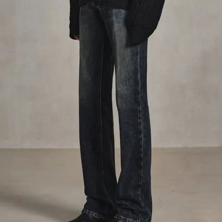 [BUNJANG] Elmundo Akira Deep Blue Jeans / 엘무드 아키라 딥블루 48
