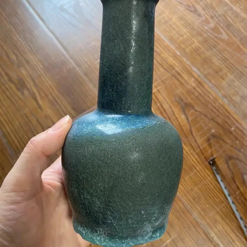 [BUNJANG] Qing Dynasty Longquan Ware Celadon Vase / 진품 청나라초기 용천요