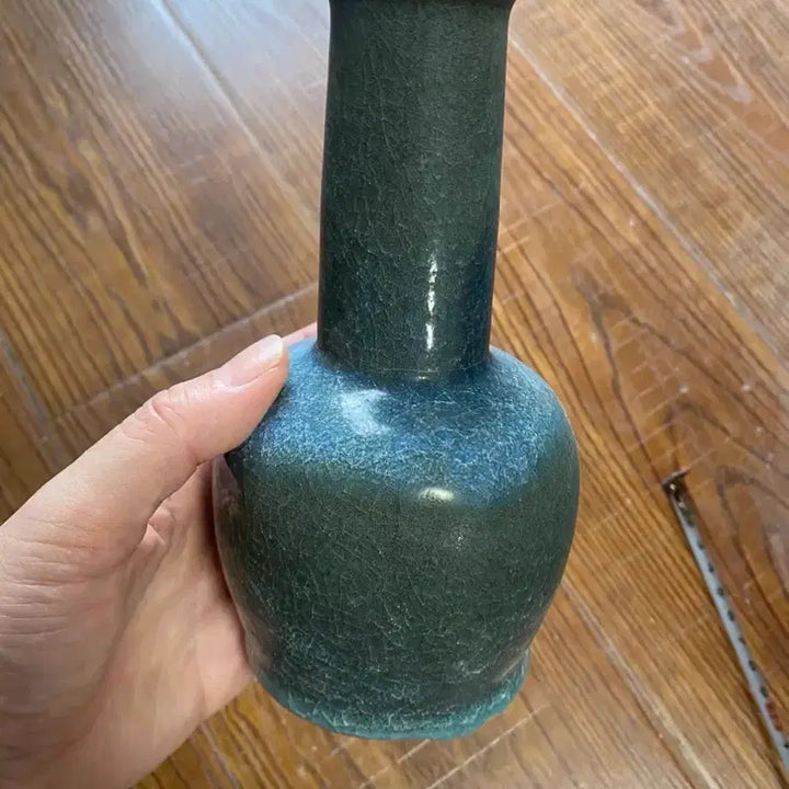 [BUNJANG] Qing Dynasty Longquan Ware Celadon Vase / 진품 청나라초기 용천요