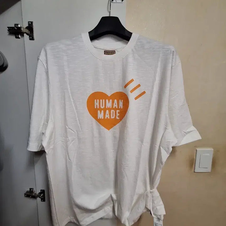 [BUNJANG] Human Made Heart Short Sleeve T-Shirt White 3XL New / 휴먼메이드 하트 반팔 티셔츠 화이트 3XL 새상품 급