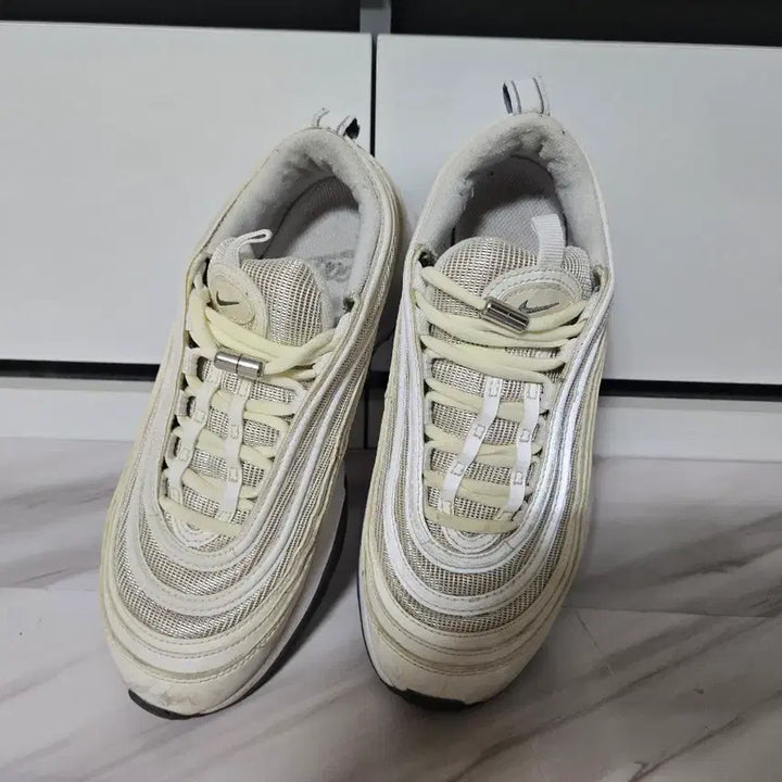 [BUNJANG] Nike Air Max 97 White Sneakers 235 / 나이키 에어맥스 97 화이트 운동화 235