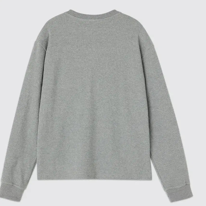 [BUNJANG] Lehab Tokyo Waffle Henry Neck T-shirt Grey XL / 르아브 도쿄 와플 헨리넥 그레이 XL