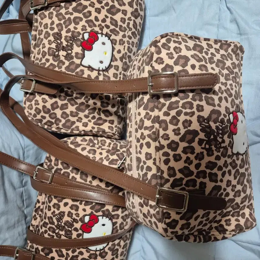 [BUNJANG] Hello Kitty Leopard Shoulder Bag / 새상품)헬로키티 레오파드 숄더백 가방