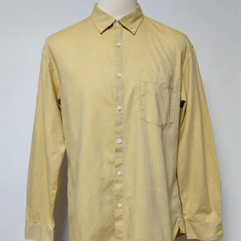 [BUNJANG] Ziozia Cotton Shirt Mustard Yellow (110) / 지오송지오 면 남방 셔츠 (110)