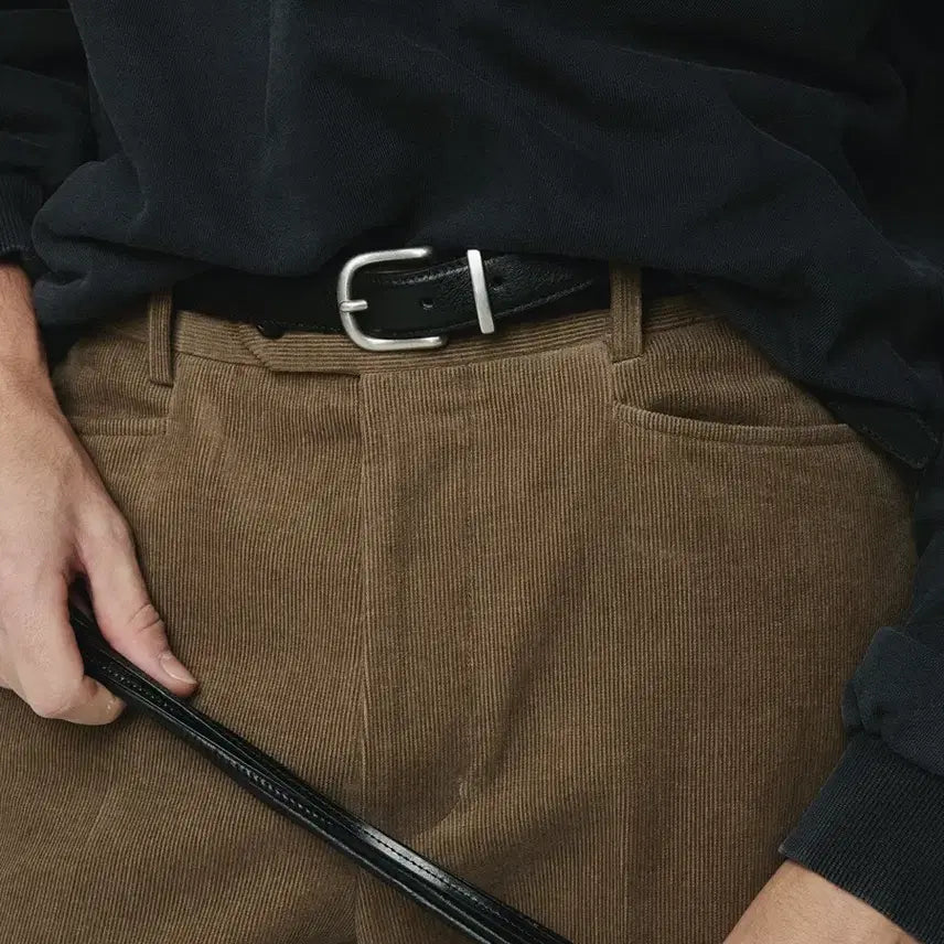 [BUNJANG] Tonywörk Brushed Silver Buckle Belt M / 토니웩 브러쉬드 실버 버클 벨트 M