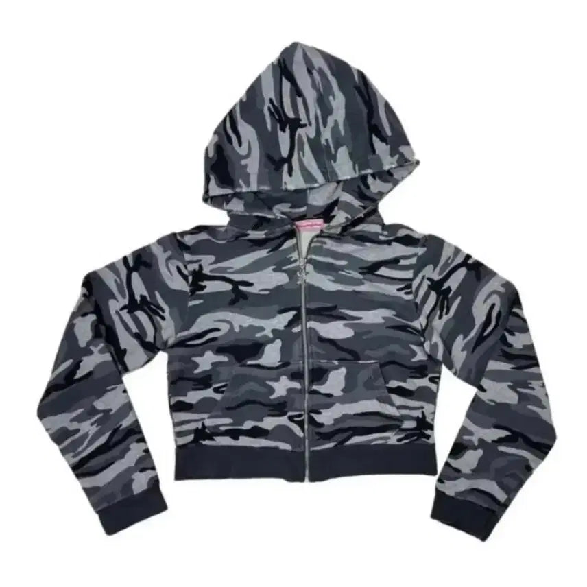 [BUNJANG] Please No Follow Camo Hoodie / 플리즈노팔로우 카모 후드 2color