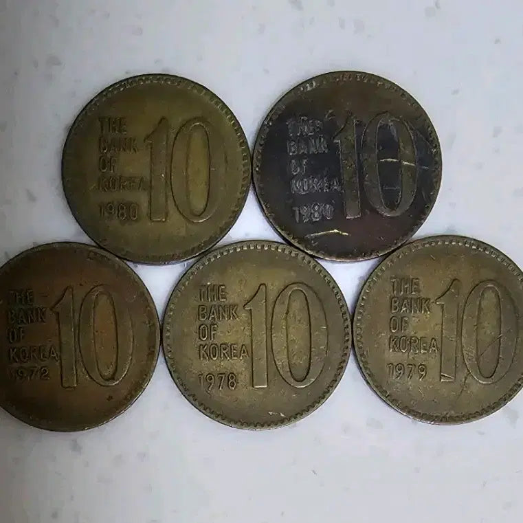 [BUNJANG] Korean Bank 10 Won Coin Bundle Set (1972-1980) / 한국은행 10원 동전 (일괄O)