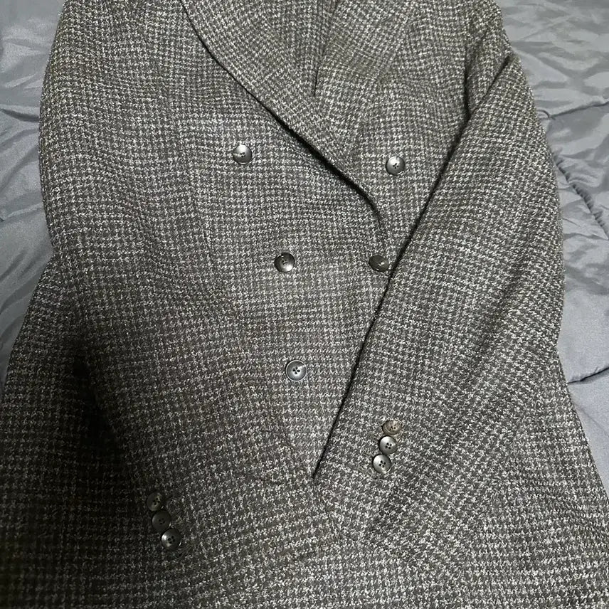 [BUNJANG] LARDINI Double-Breasted Blazer Jacket Brown / 라르디니 / 더블 브레스티드 블레이져 자켓 브라운 / 48
