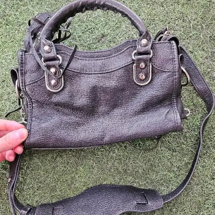 [BUNJANG] Balenciaga Neo Cagole Mini Black Leather Tote Bag / 발렌시아가 미니 시티 블랙 토트백