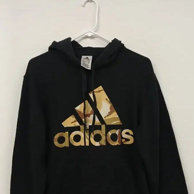 [BUNJANG] Adidas Black Camo Logo Hoodie / 아디다스 블랙 카모 후드티