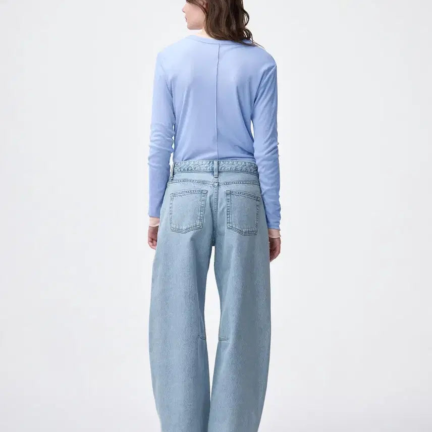 [BUNJANG] GU Barrel Leg Jeans Women&