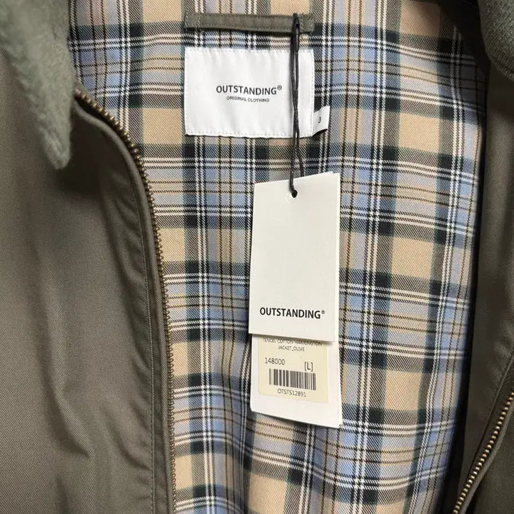 [BUNJANG] Outstanding Harrington Jacket Olive / [L] 아웃스탠딩 헤링턴 자켓 올리브 새상품