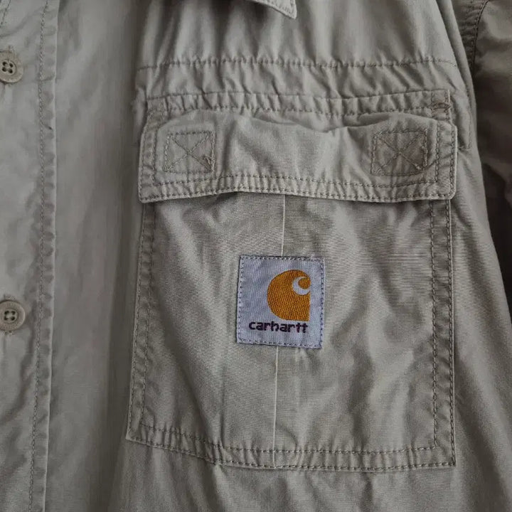 [BUNJANG] Carhartt Half Sleeve Work Shirt Beige XL / 칼하트 샤브락 연베이지 반팔 워크셔츠