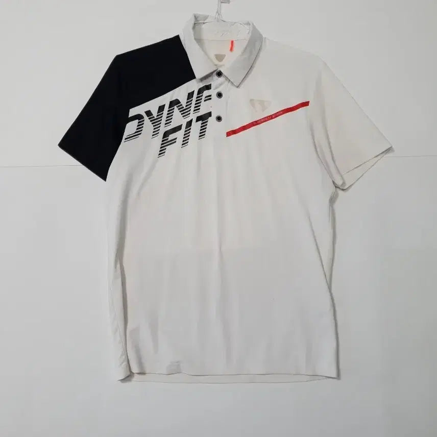 [BUNJANG] Dynafit Short-Sleeve Polo Shirt (White/Black) / 다이나핏 반팔 카라티 화이트 블랙 기능성 ㅡ0265
