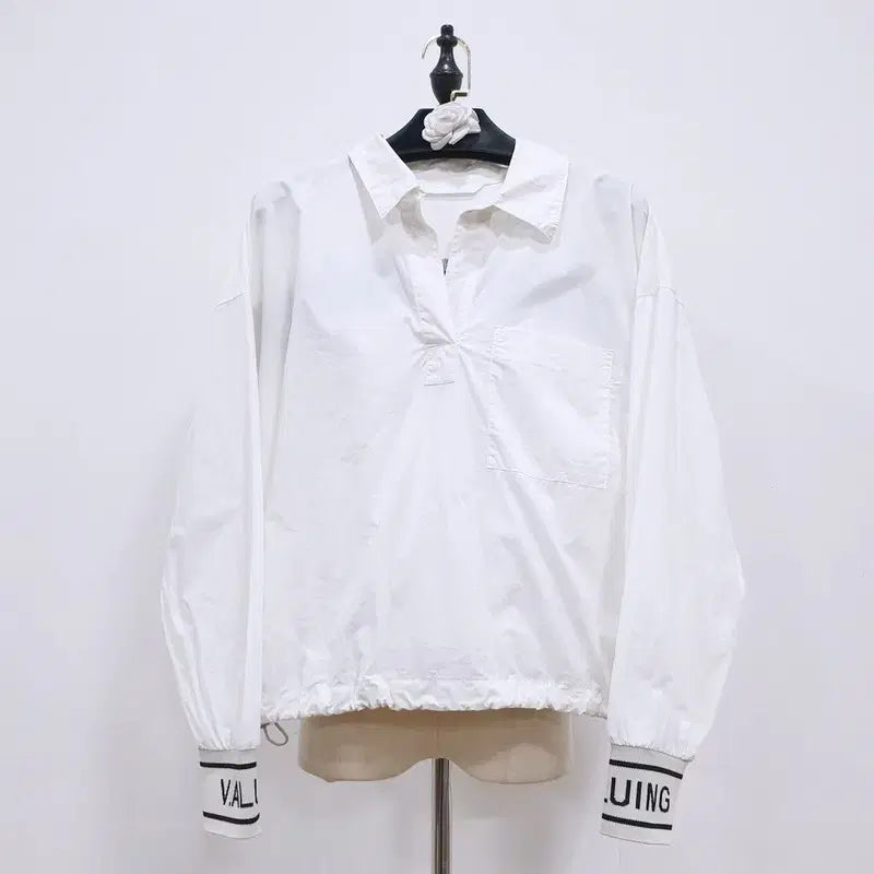 [BUNJANG] Vov Jacquard Detail String Blouse / vov 보브 니트 자카드 디테일 스트링 블라우스