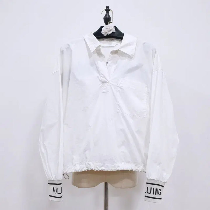 [BUNJANG] Vov Jacquard Detail String Blouse / vov 보브 니트 자카드 디테일 스트링 블라우스