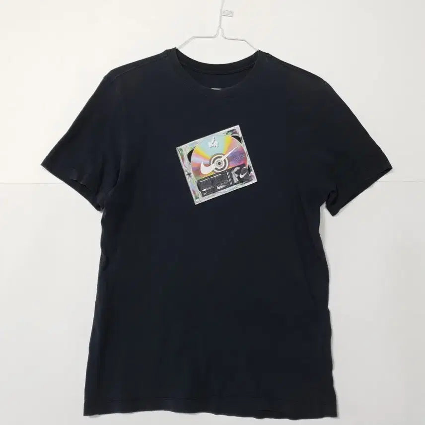 [BUNJANG] Nike CD Printed Black T-Shirt / 나이키 CD 프린팅 블랙 반팔 티셔츠 ㅡ0263
