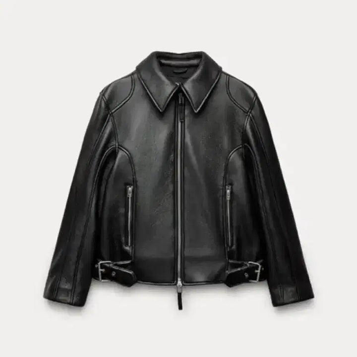 [BUNJANG] ZARA Faux Leather Jacket / 자라 페이크 레더자켓 가죽자켓 라이더자켓