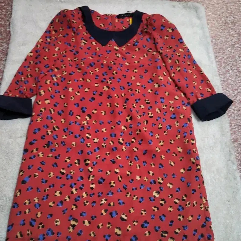 [BUNJANG] Kiena Leopard Pattern Midi Dress / 키에나 레오파드 패턴 원피스