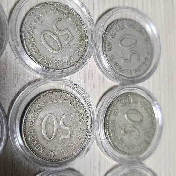 [BUNJANG] 1966 10 Won, 4292 Baek Hwan, 50 Hwan Coin Bundle Set / 초년도1966년 발행 10원, 4292년 백환,50환 동전 세트 일괄
